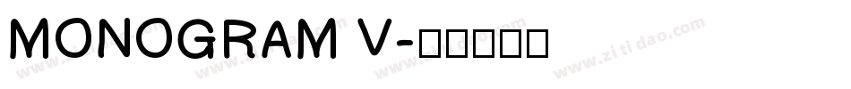 MONOGRAM V字体转换